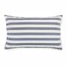 Rayures blanches et bleu marine Coussin Rectangulaire De Jardin 