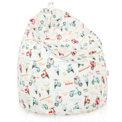 Pouf Poire - Tissu Imprimé Premium