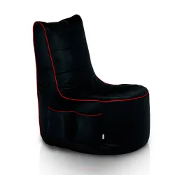 Pouf noir élégant parfait pour les configurations de jeu