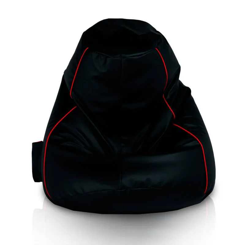 Pouf noir doux et confortable pour une détente ultime