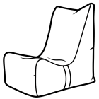 Fauteuil pouf