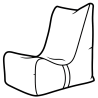 Fauteuil pouf