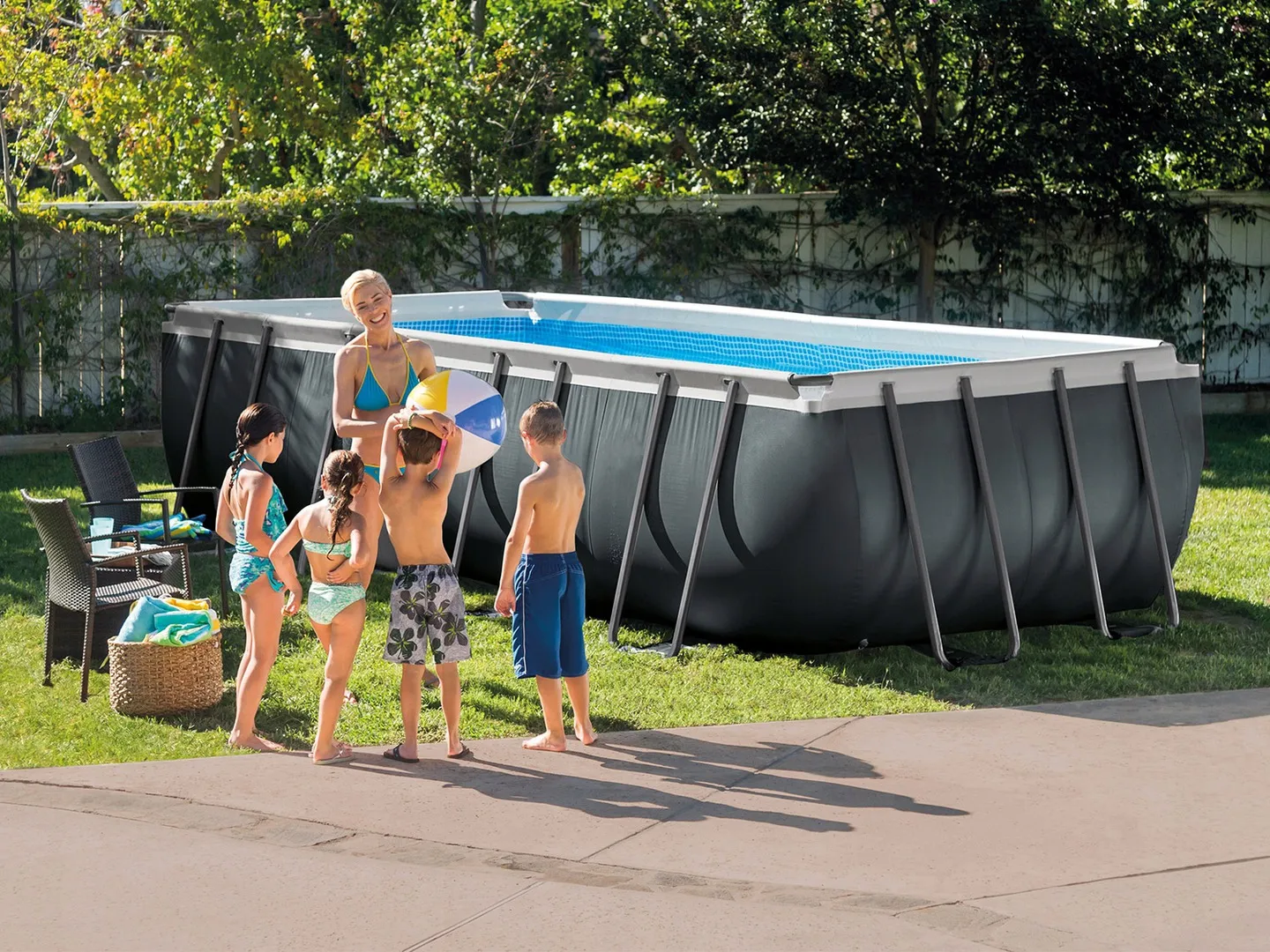 Piscine de jardin tubulaire 549 x 274 x 132 cm 21en1 INTEX 26356 + trottinette GRATUIT - 10