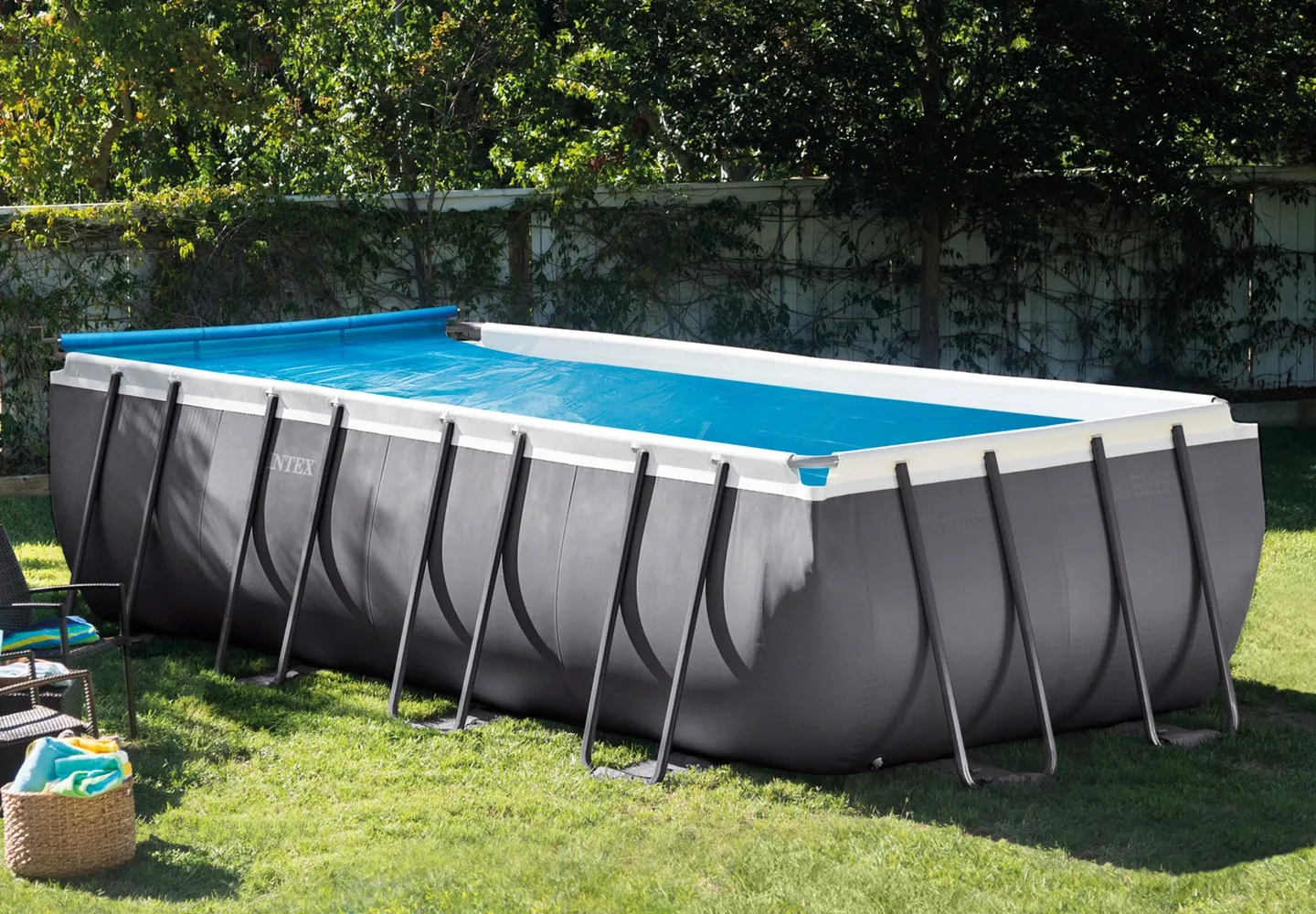 Enrouleur pour film solaire pour piscines cadre 274 - 488 cm INTEX 28051 - 4