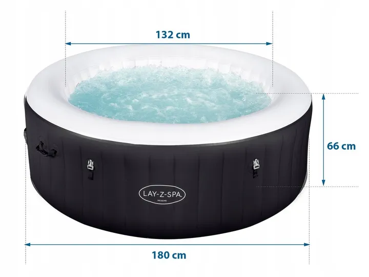 Spa Gonflable Lay-Z Miami 4 Personnes Bestway 60001 - 11
