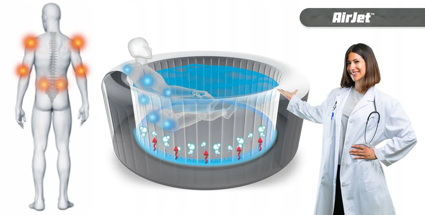 Spa Gonflable Lay-Z Miami 4 Personnes Bestway 60001 - 6