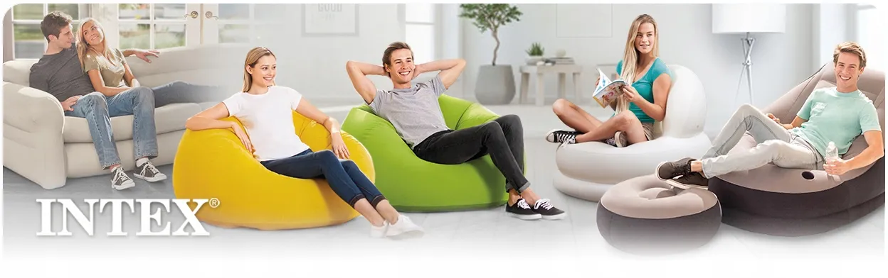 Fauteuil gonflable + Repose-pieds 130 x 99 x 76 cm INTEX 68564