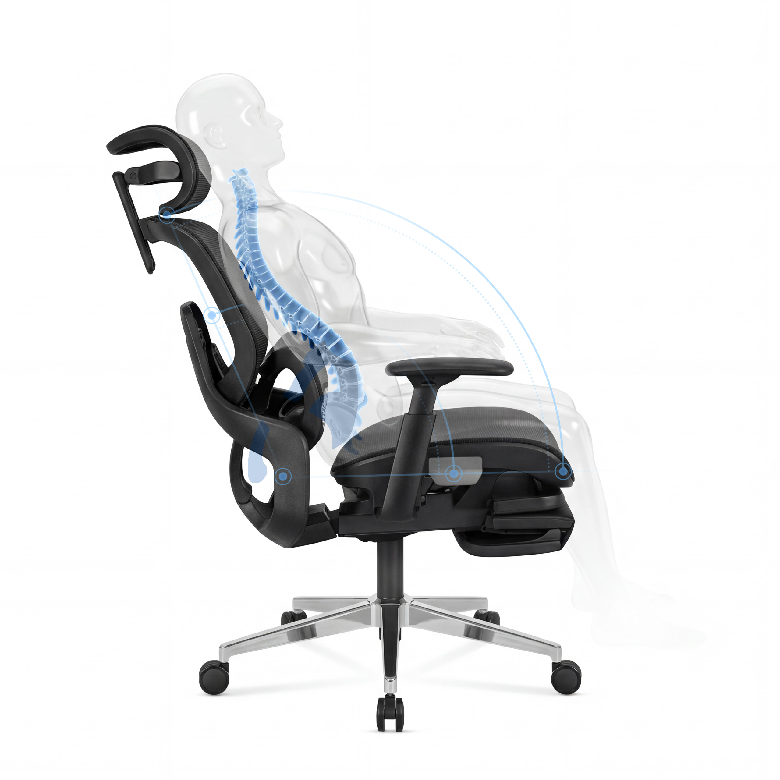 Dossier réglable support lombaire Expert 9.3