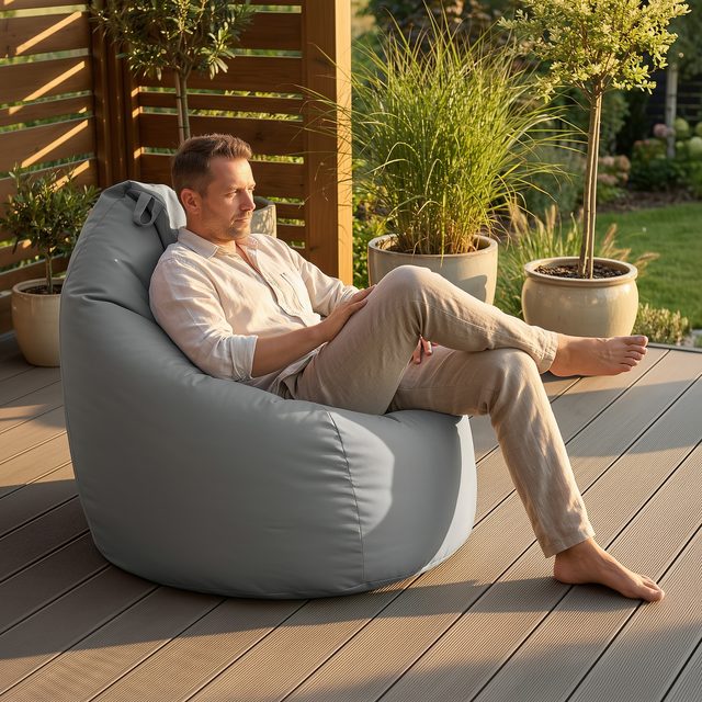 Pouf d'extérieur – imperméable